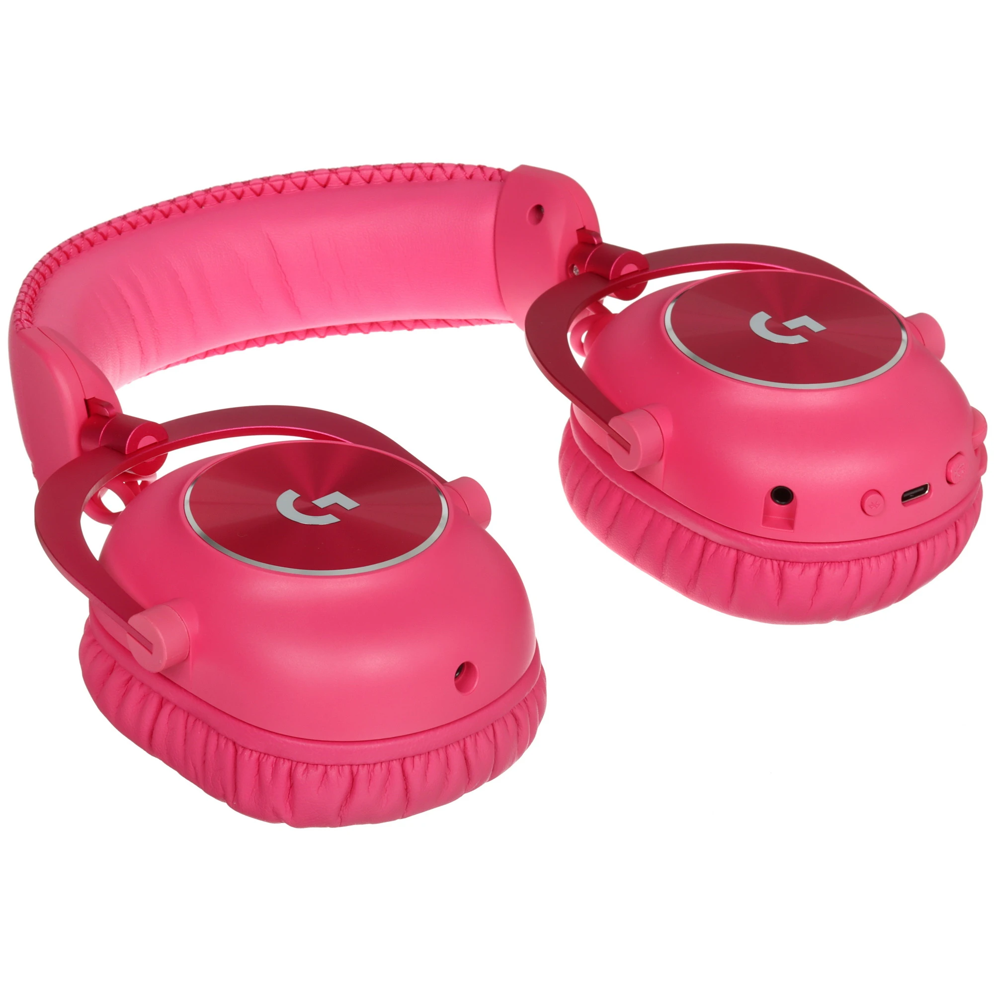 Гарнитура беспроводная Logitech G Pro X 2 Lightspeed Pink (981-001275); игровая; BT/2.4 Ггц; оголовье; 20 - 20 000 Гц; 38 Ом; микрофон; регулятор гром