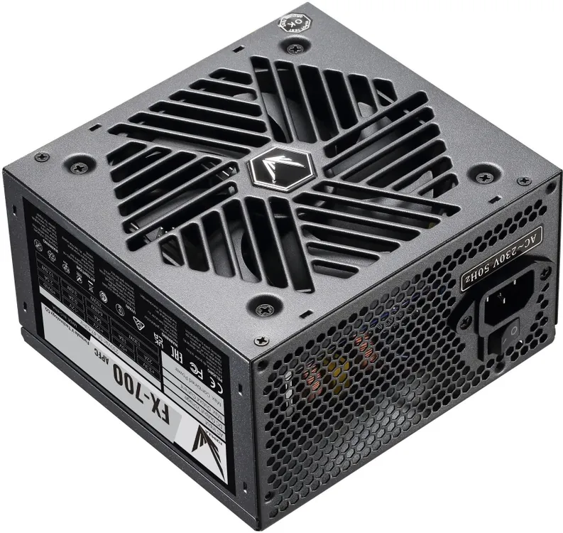 Блок питания 700 Вт Formula FX-700, черный, ATX, 1x24 pin, 2x4+4 pin, 2x6+2-pin, 7xSATA, 3xMolex, AFPC, 120 мм