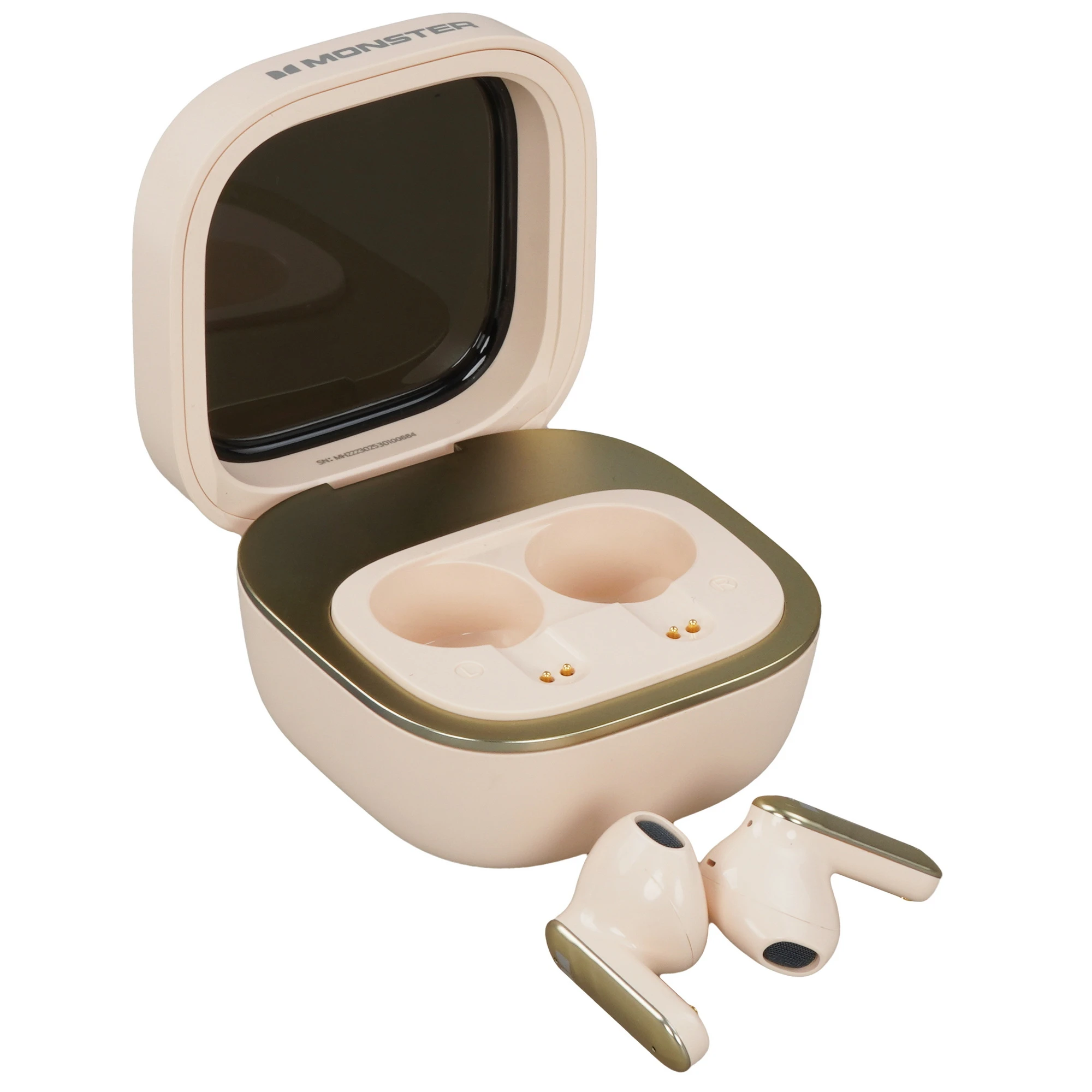Гарнитура беспроводная MONSTER N-Lite 212 Beige, (MH22230 Beige), вкладыши, без крепления, 5.4, IPX5, 400 мА/ч, бежевый