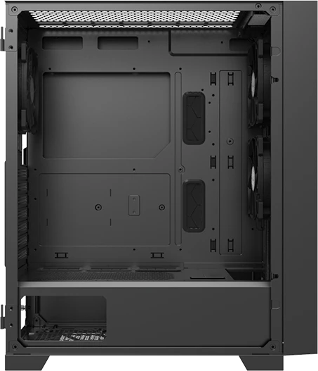 Корпус MONTECH AIR 1000 LITE Black***; ATX; Midi-Tower; без БП; сталь; 2x3.5" int.; 3 х 120 мм; 1 x USB 2.0/2 x USB 3.0/Mic/Audio; чёрный