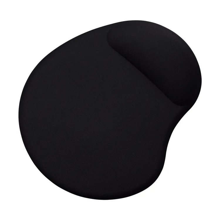 Коврик для мыши Buro BU-GEL (BU-GEL/BLACK); ткань + резиновая основа; 225 x 190 x 2 мм; гелевый с подставкой под запястье; черный