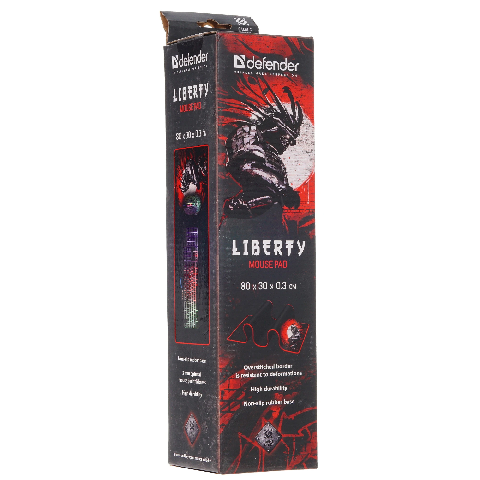 Коврик для мыши Defender LIBERTY (50562***); ткань + резиновая основа; 800 х 300 х 3 мм; рисунок
