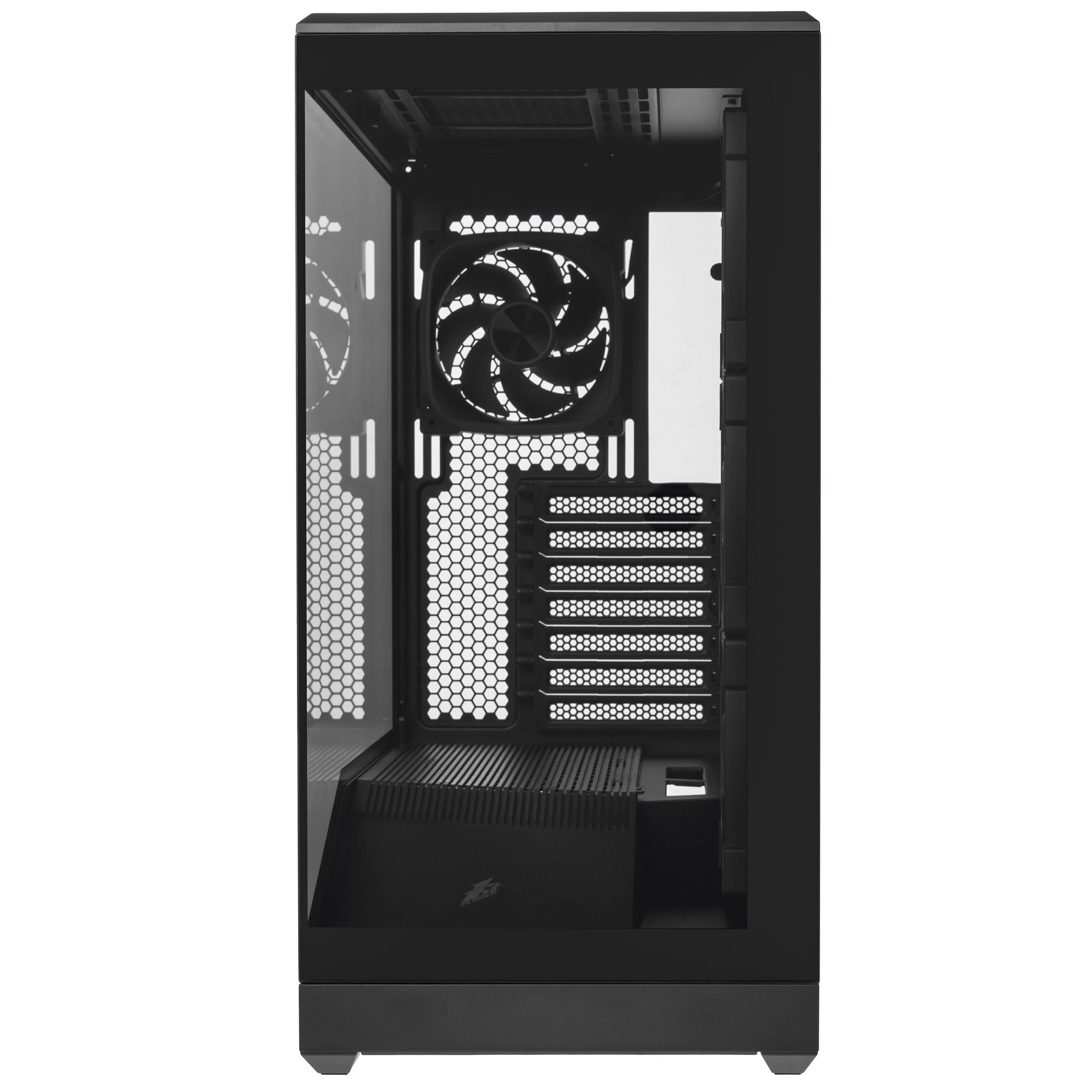 Корпус 1STPLAYER GM7 ARGB Black (GM7-BK-3FN7R-1FN7); ATX; Midi-Tower; 4x120 мм; 2xUSB 3.0/1xUSB Type C; Mic/Aud; чёрный