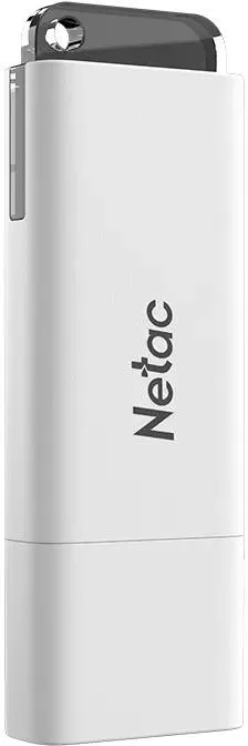 Накопитель USB-флэш 32 ГБ Netac U185  (NT03U185N-032G-32WH); USB 3.2; классическая, с колпачком; пластик; белый