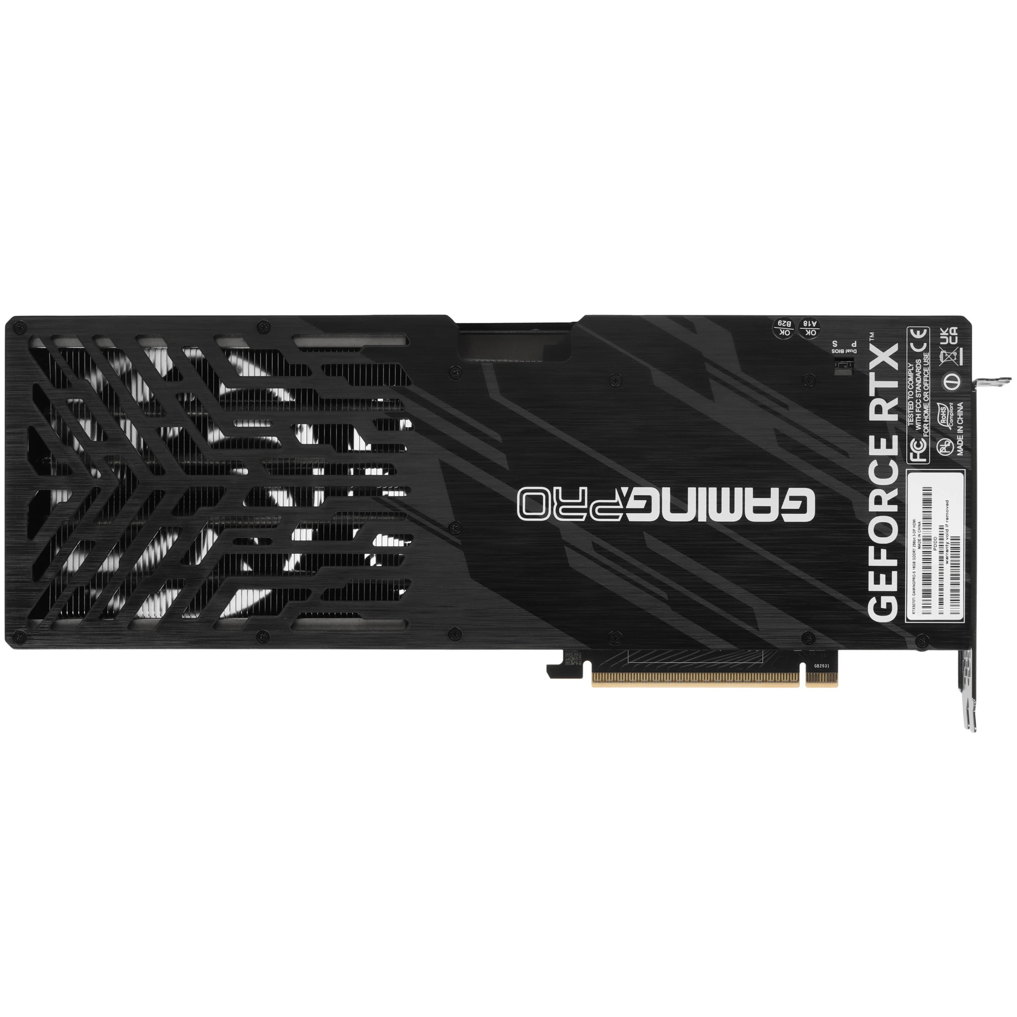 Видеокарта Nvidia GeForce RTX 5070 Ti 16 ГБ GDDR7 Palit GamingPro-S (NE7507T019T2-GB2031U); 2295-2452 МГц; 28 ГГц; 256 бит; 1xHDMI; 3xDP; 2.5 slot