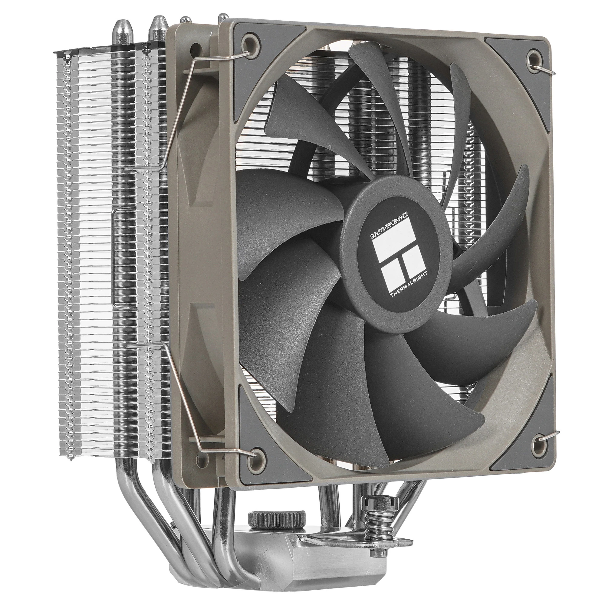 Кулер для процессора 120 мм Thermalright Assassin Spirit 120 PLUS V2 (AS120-V2-PLUS), 2x120 мм, 4 pin, 1500 об/мин, серый, 210 Вт, 25.6 дБ, 4 трубки