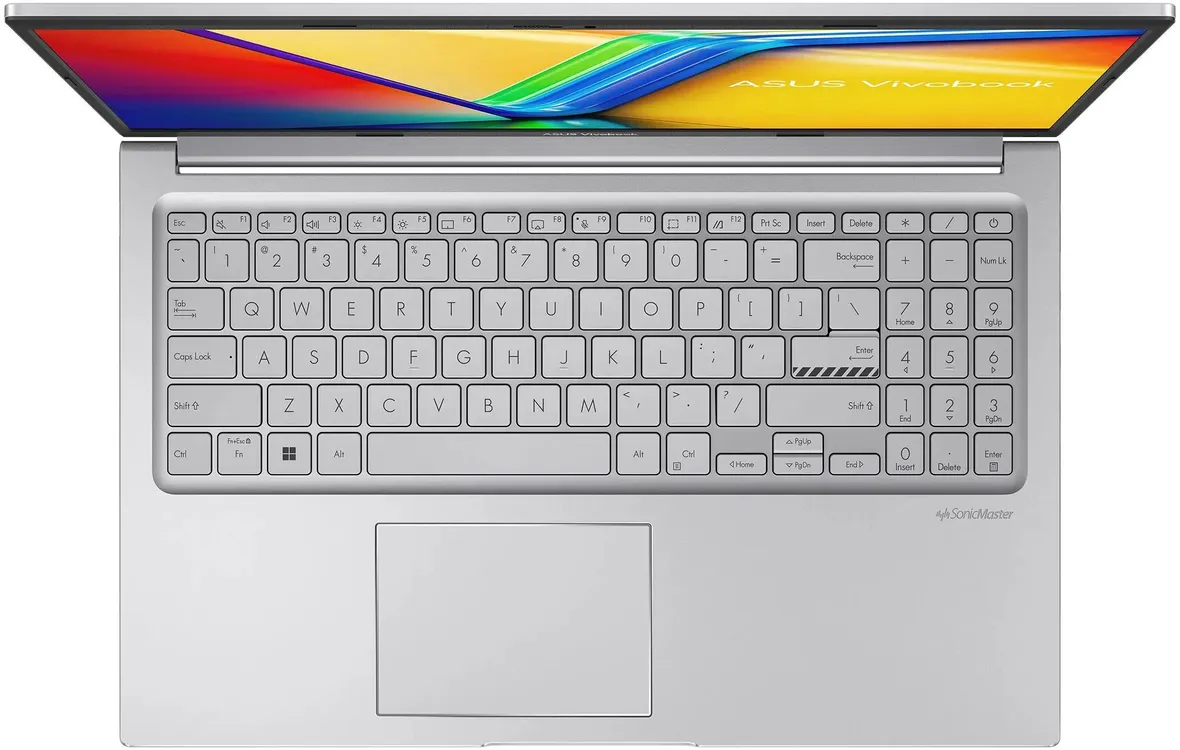 Ноутбук 15.6" Asus Vivobook 15 X1504VA-BQ4056 (90NB13Y2-M02FT0); 1920x1080 IPS 60 Гц; Intel Core 5 120U; 16 Гб/512 Гб; Intel Iris Xe Graphics; NO OS;