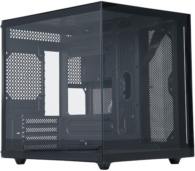 Корпус Defender NovaCube ARGB Black (25103); mATX; Mini-Tower; без БП; сталь; 1x3.5" int.; 2xUSB 2.0, 1xUSB 3.X,1x jack 3.5 mm Mic/Aud; чёрный