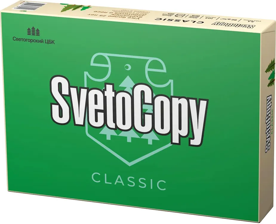 Бумага офисная A4 Svetocopy; 80 г/м2; 500 листов