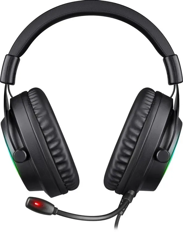 Гарнитура игровая Defender EPIC PRO (64420***); оголовье; 20 - 20 000 Гц; 16 Ом; 2 м; микрофон; регулятор громкости; USB; подсветка LED; виртуальный з
