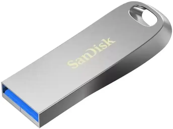 Накопитель USB-флэш 512 ГБ Sandisk Ultra Luxe (SDCZ74-512G-G46); USB 3.2 Gen 1; моноблок; серебристый
