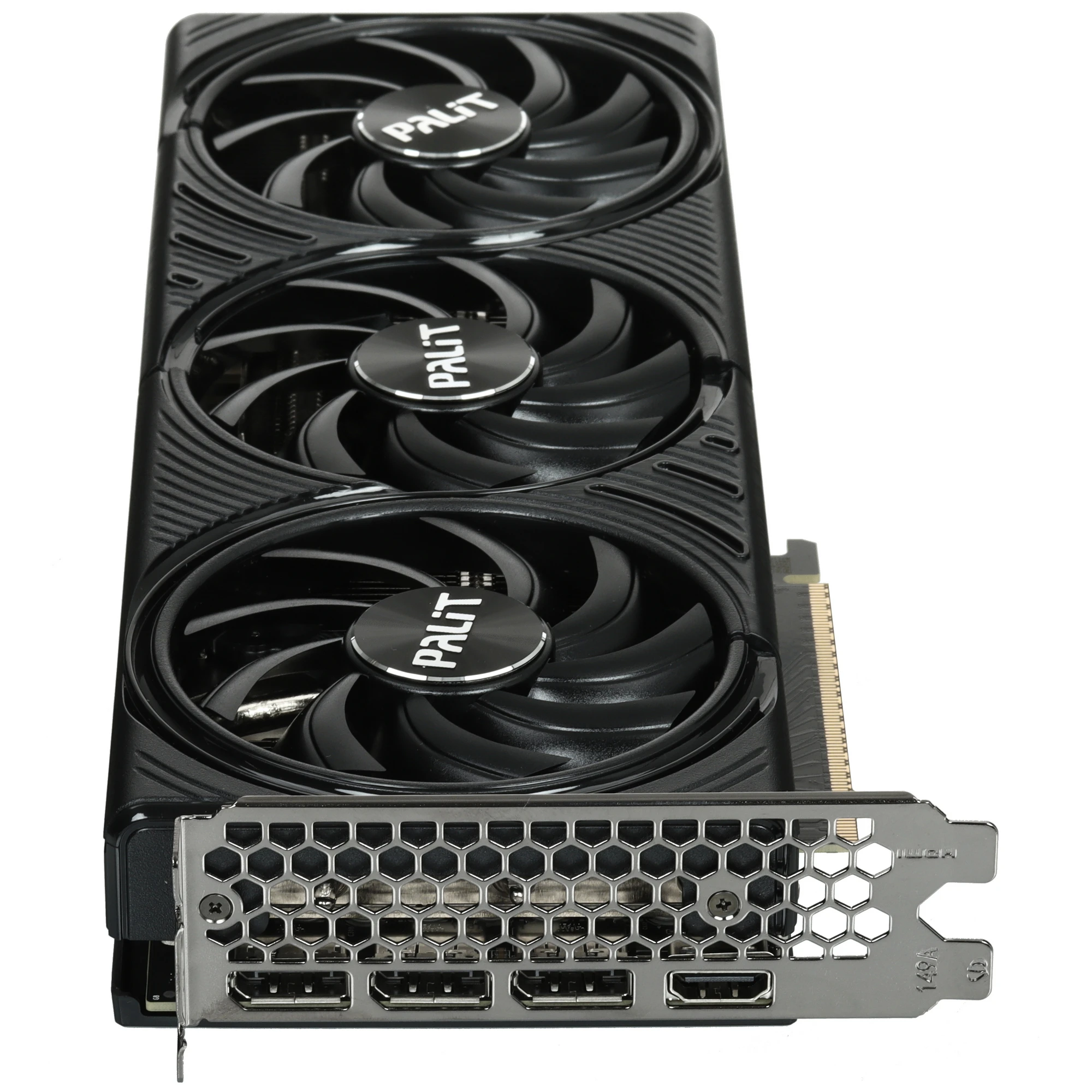 Видеокарта Nvidia GeForce RTX 5070 12 ГБ GDDR7 Palit Infinity 3 OC (NE75070S19K9-GB2050S); 2325-2542 MГц; 28 ГГц; 192 бит;  1xHDMI; 3xDP; 2-slot