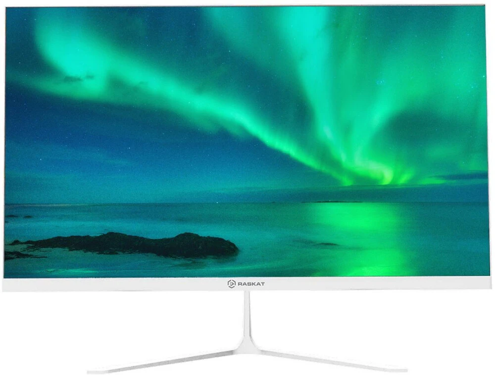 Монитор 27" Raskat I27F10DAW (I27F10DAW); 1920x1080; IPS; 100 Гц; 5 мс; 1 000:1; 250 кд/м²; 178°/178°; VGA+HDMI+DP, мультимедиа; белый