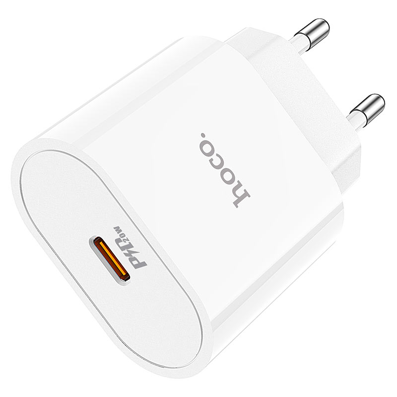 hoco-c94a-metro-single-port-pd20w-wall-charger-eu-output
