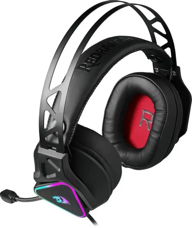 Гарнитура игровая Redragon CADMUS (70712***); оголовье (headband); 20 - 20 000 Гц; 32 Ом; 1,7 м; микрофон; регулятор громкости; USB; подсветка RGB; ви