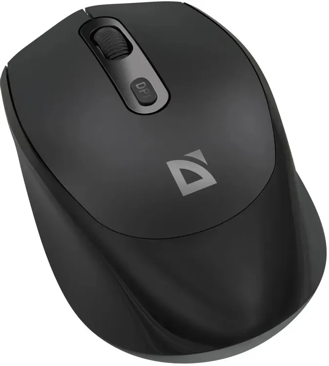 Мышь беспроводная Defender Vision MS-376 Black (52376); BT/2.4 Ггц; оптический; 800 - 1600 dpi; 4 кнопки; колесо-кнопка; аккумулятор 500 мА·ч; чёрный
