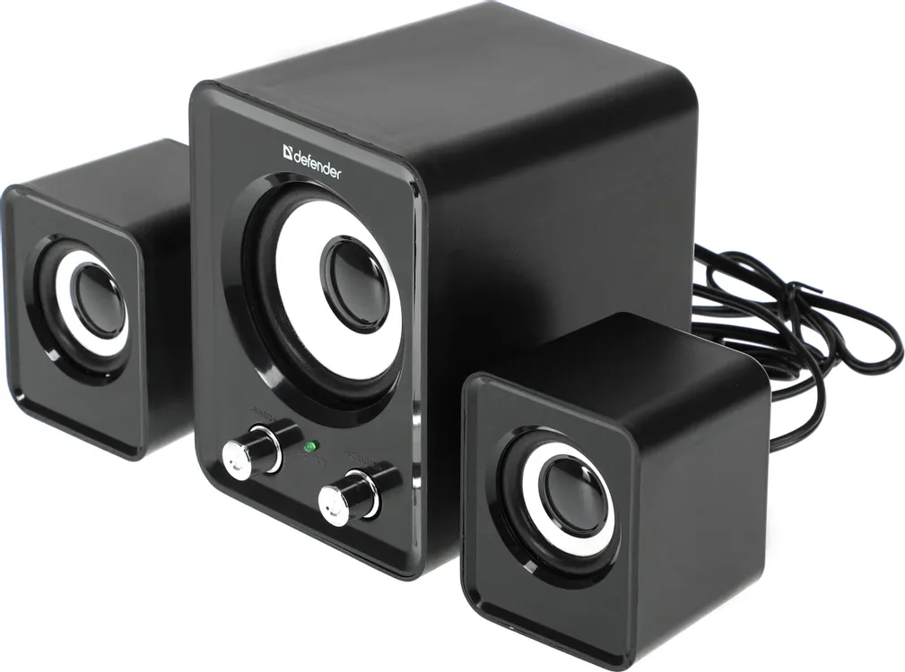 Акустическая система 2.1 Defender #1 Z4 (65508***); 11 Вт; 50 - 20 000 Гц; пластик; регулятор на пер
