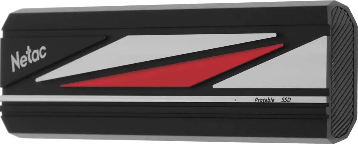 Внешний SSD 1 ТБ Netac ZX20L (NT01ZX20L-001T-32BK); USB 3.2 Type C; чёрный