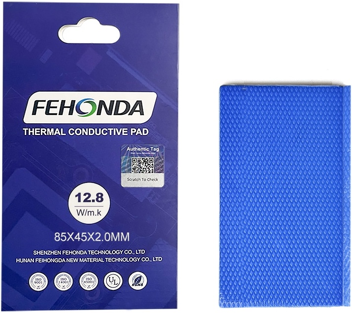 Термопрокладки Fehonda (12,8W***); 85 x 45 x 0,75 мм
