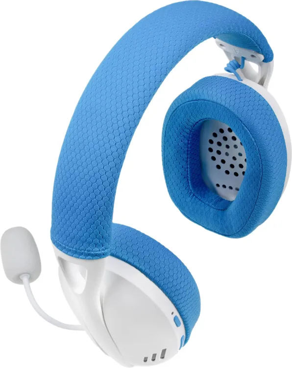 Гарнитура беспроводная Redragon IRE PRO White+Blue (71539***); игровая; Bluetooth/2.4 Ггц; оголовье; 20 - 20 000 Гц; 17 Ом; микрофон; регулятор громко