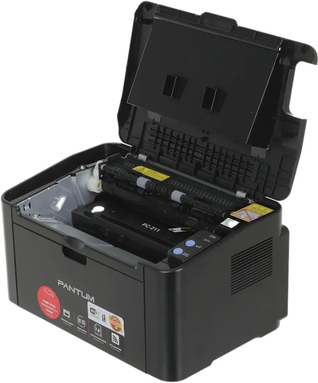 Принтер лазерный Pantum P2500NW***; A4; 1200 x 1200 dpi; 22 ч/б, ст/мин; USB, Ethernet (RJ-45), Wi-Fi; 1,6 т/карт, max 15 т/мес, рек 2 т/мес, черный