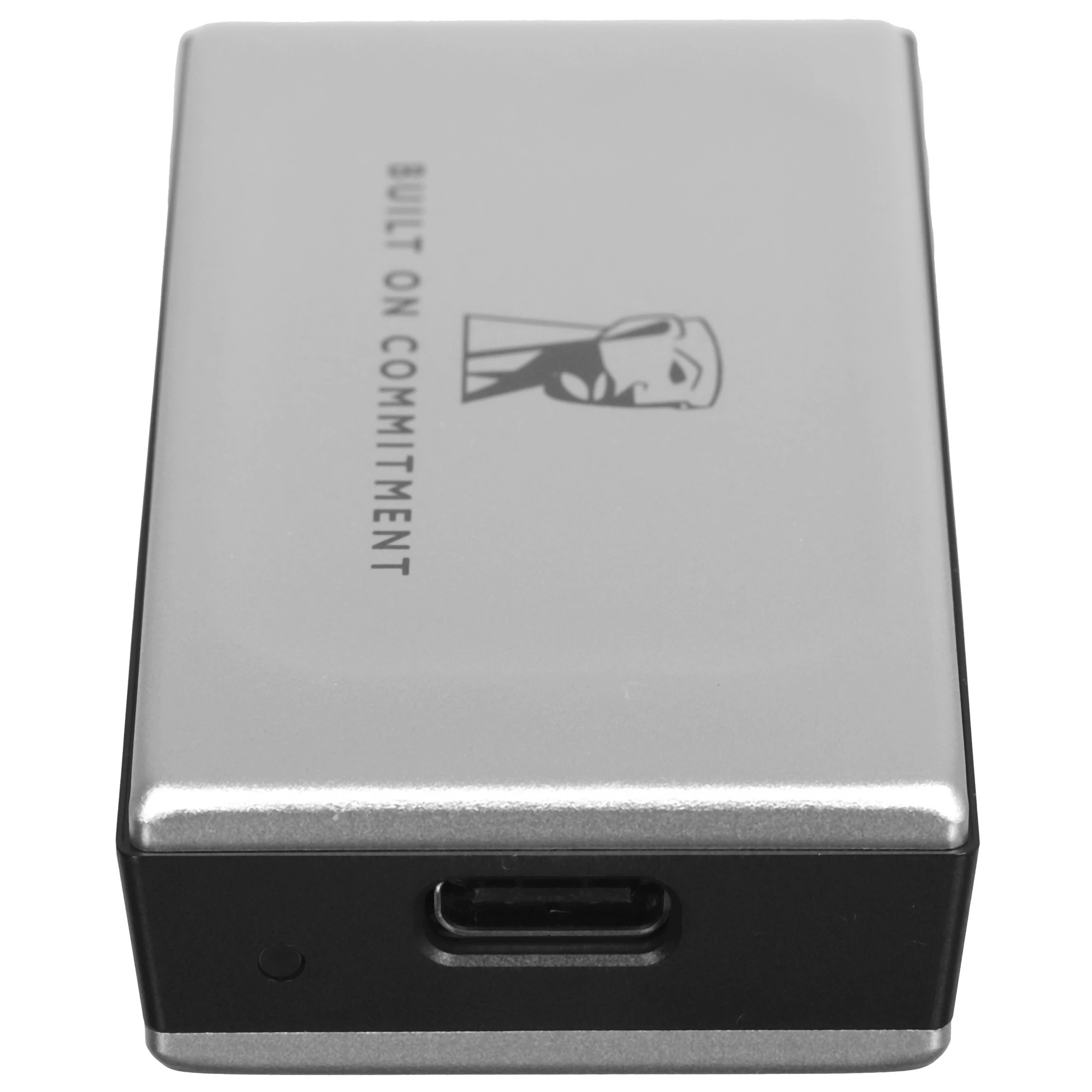 Внешний SSD 500 ГБ Kingston XS2000 (SXS2000/500GA); USB 3.2 Type C; серебристый