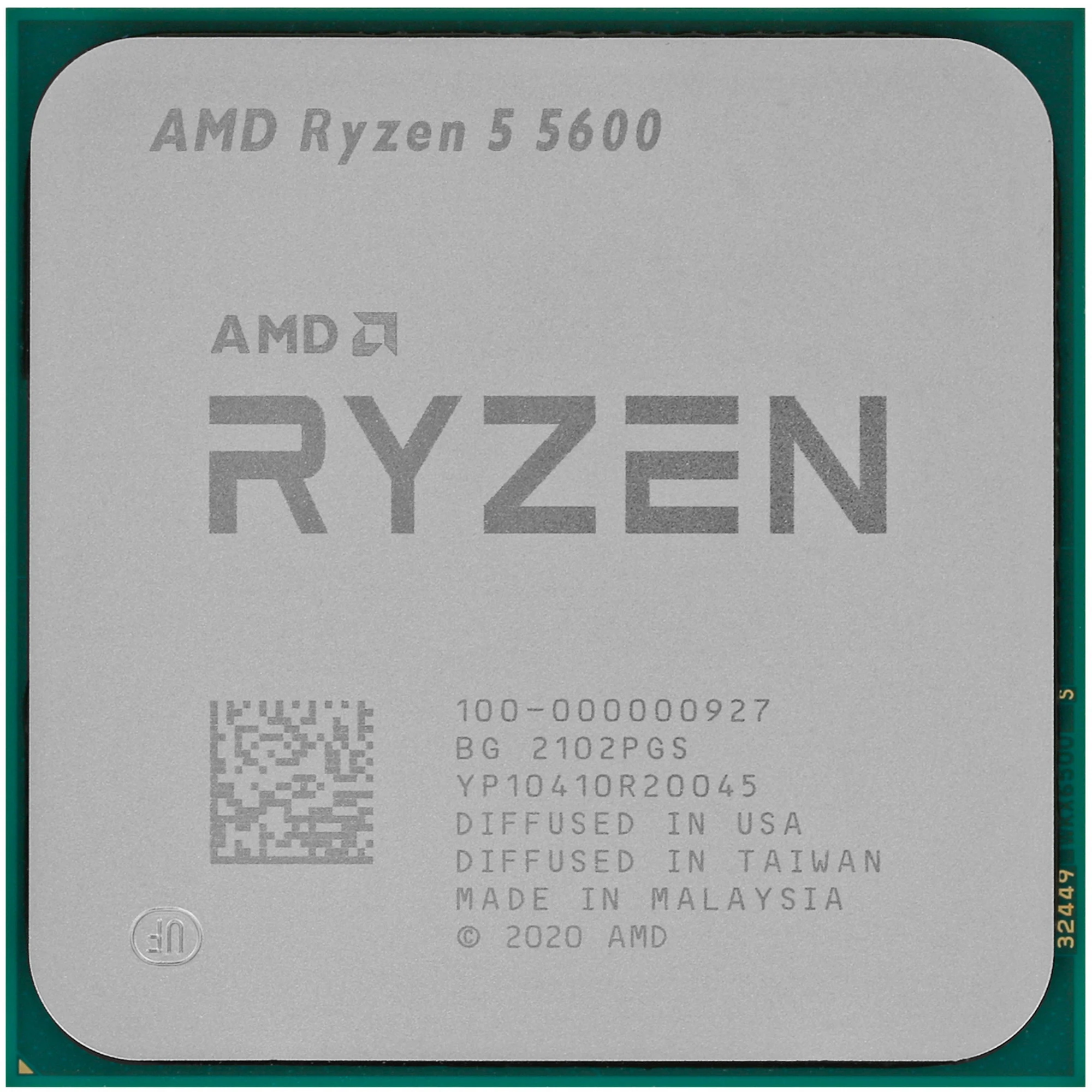 Процессор AMD Ryzen 5 5600 (100-000000927***); AM4; 3,5-4,4 ГГц; 384 кБ L1 Cache; 3 МБ L2 Cache; 32 МБ L3 Cache; Vermeer; 7 нм; TRAY