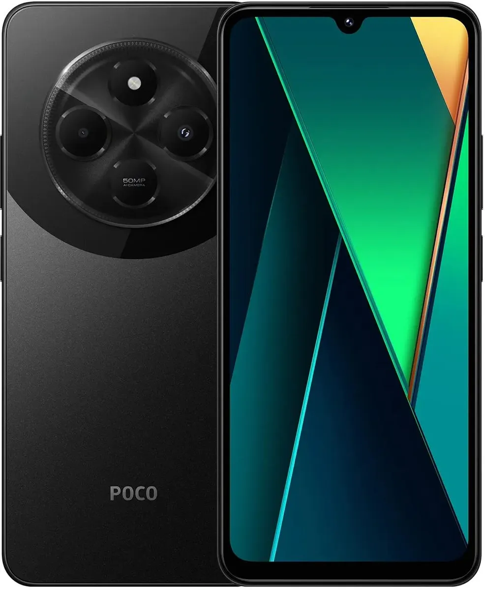 Смартфон POCO C75 8/256 Гб Black; 6,88"; IPS 120Hz; MTHelio G81 Ultra 8-Core, 2 ГГц; 50M+0.08/13M; Dual Sim; BT 5.4; Wi-Fi 2.4 ГГц