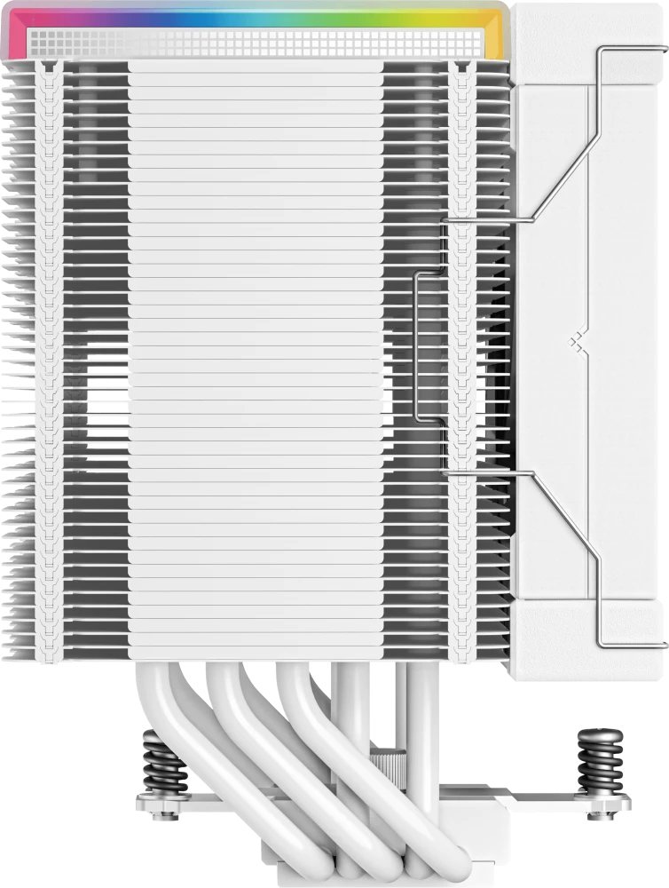 Кулер для процессора 120 мм DeepCool AK500 DIGITAL WH (R-AK500-WHADMN-G), 1x120 мм, 4 pin, ARGB, USB, 500-1850 об/мин, белый, 240 Вт, 28 дБ, дисплей