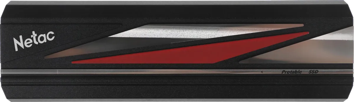 Внешний SSD 512 ГБ Netac ZX20L (NT01ZX20L-512G-32BK); USB 3.2 Type C; чёрный