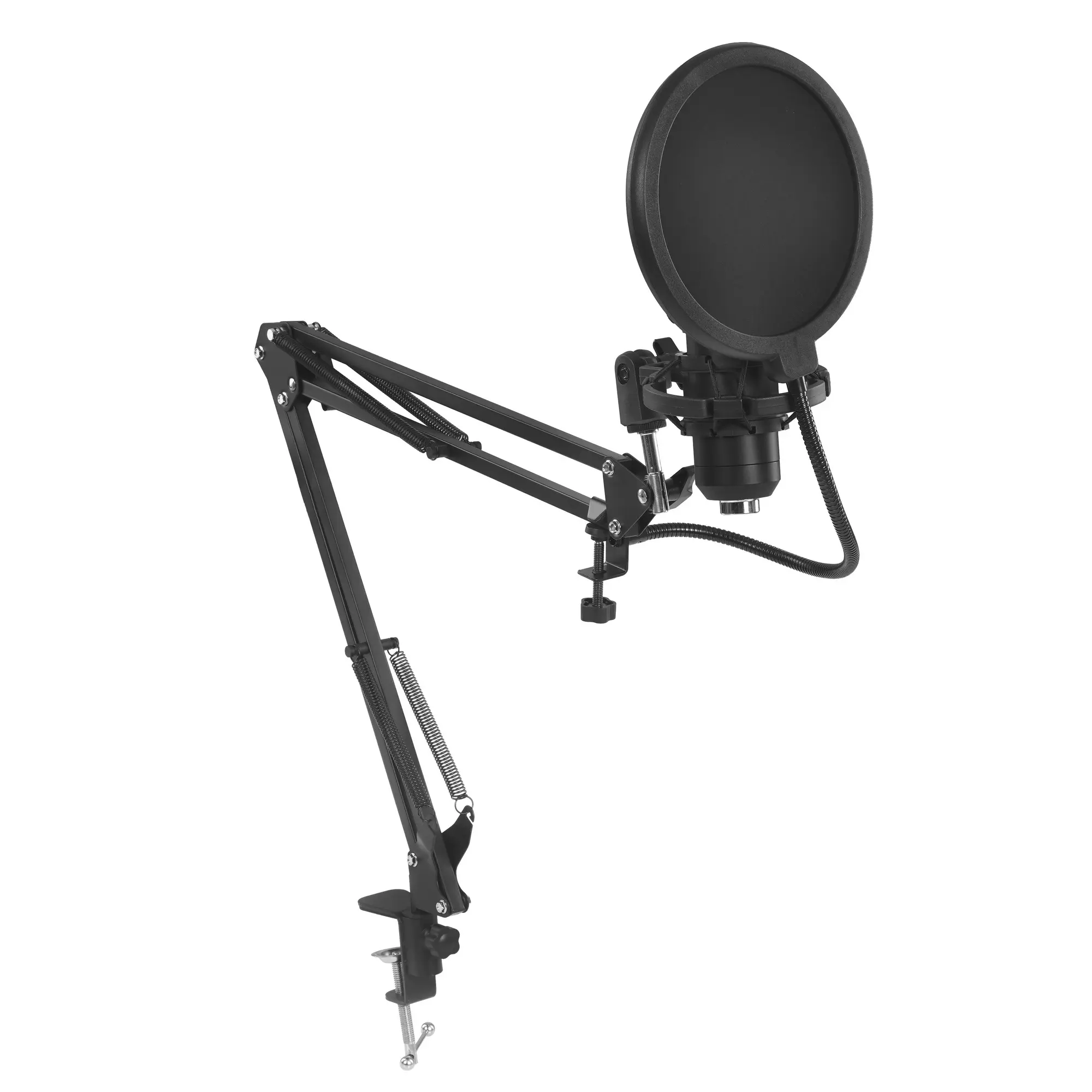 Микрофон Defender Space GMC 450 Black (64645); конденсаторный; кардиоидный; 20 - 20 000 Гц; стойка-пантограф со струбциной; 1,5 м; USB; чёрный