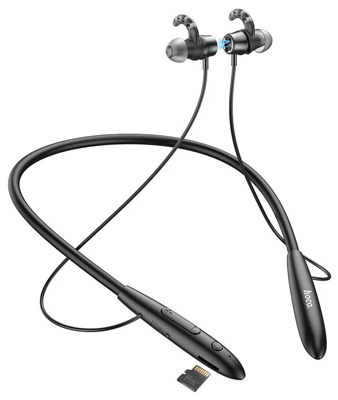 Гарнитура беспроводная Hoco ES61 Manner Black; вкладыши; bluetooth 5,1; затылочная дужка; 200 mAh; Li-Ion аккумулятор; чёрный