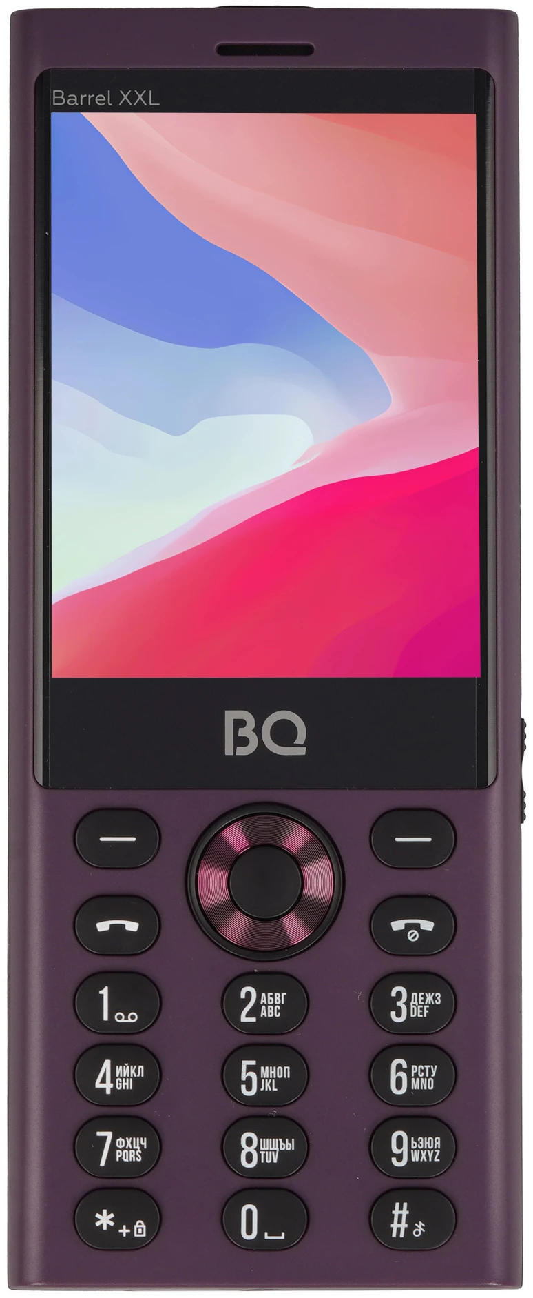 Мобильный телефон BQ Barrel XXL (BQ-3598) черный+фиолетовый; 3.5"; IPS; 240x320; 0.1 Мп; 32 Мб/32 Мб; 1 800 мА/ч