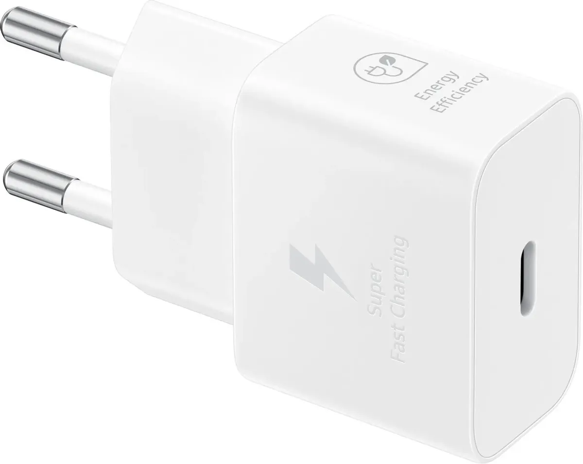 Зарядное устройство Samsung (EP-T2510NWEGRU); 1 USB порт (Type-C) - 3А; 25 Вт; Super Fast Charging; белый