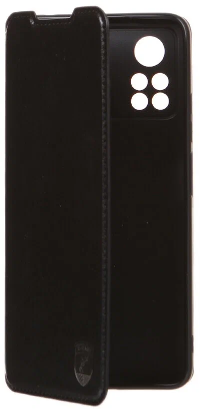 Чехол - книжка Fashion; для Xiaomi POCO X4 Pro 5G; экокожа; черный