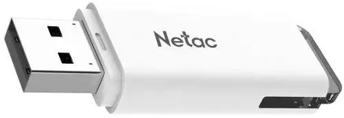 Накопитель USB-флэш 16 ГБ Netac U185  (NT03U185N-016G-20WHH); USB 2.0; классическая, с колпачком; пластик; белый