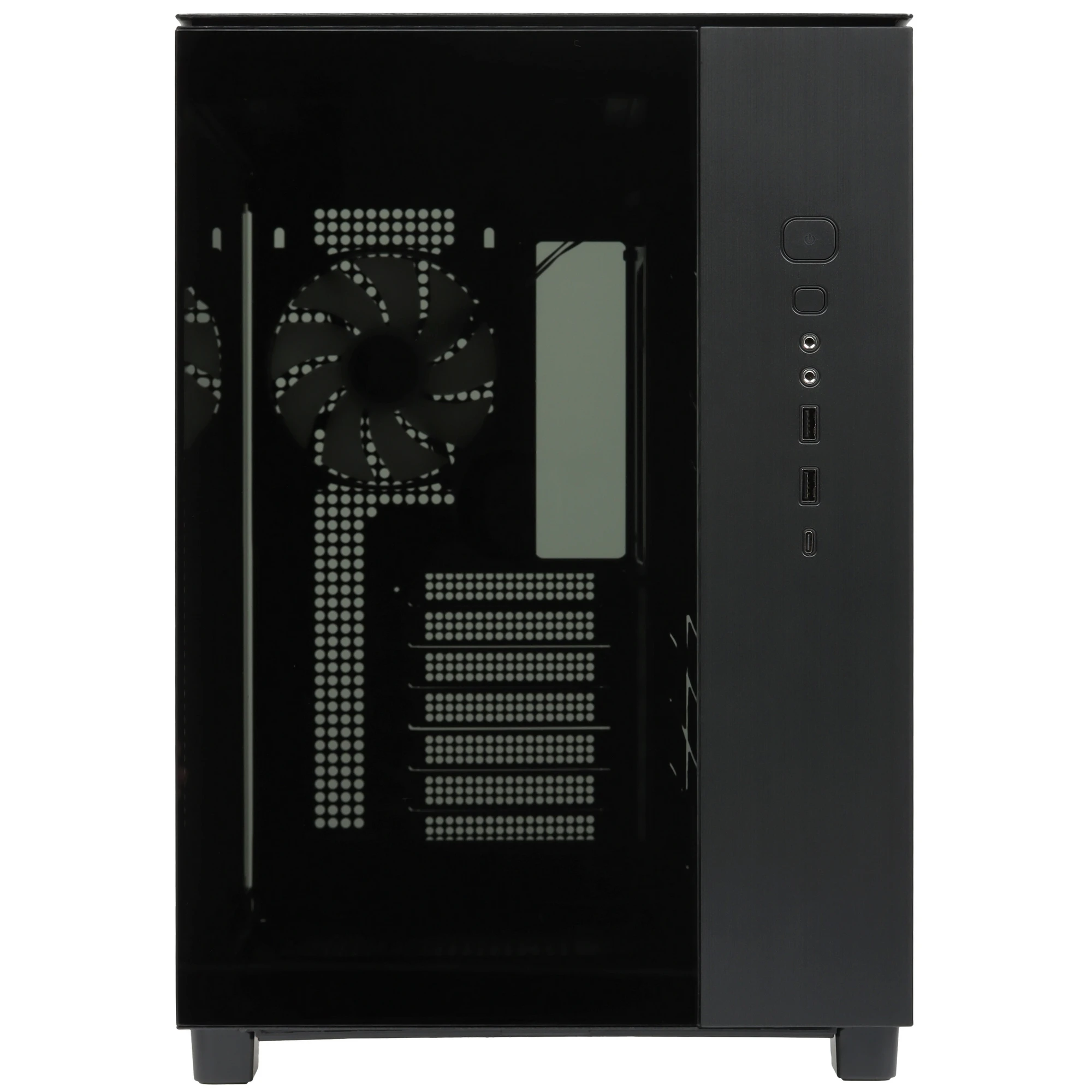 Корпус MONTECH KING 65 PRO Black; ATX; Midi-Tower; без БП; сталь; 2x3.5" int.; 3х140 мм; 2xUSB 3.X/1xType C; Mic/Audio; черный