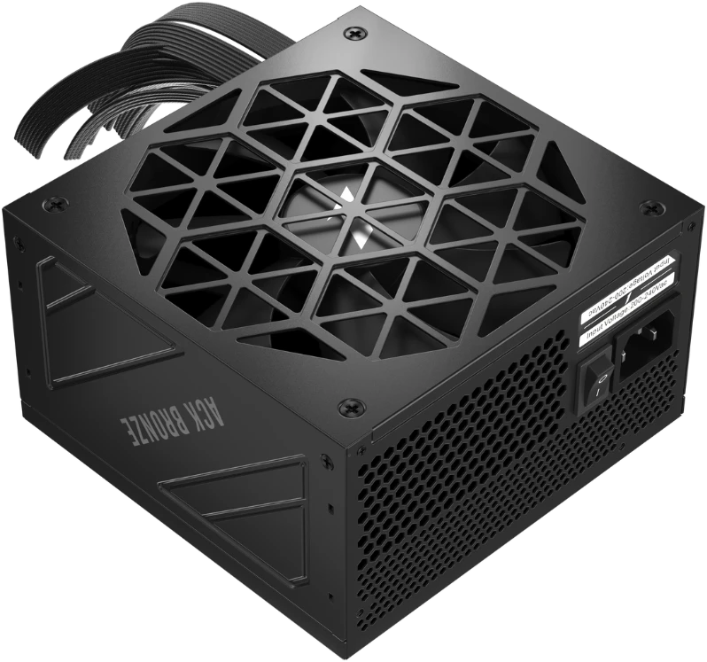 Блок питания 850 Вт 1STPLAYER ACK 12VHPWR Black (HA-850AA2); 1x24 pin; 2x8(4+4) pin; 4xSata; 2xMolex; 3x6+2-pin PCI-E; 80+ Bronze; APFC; 140 мм