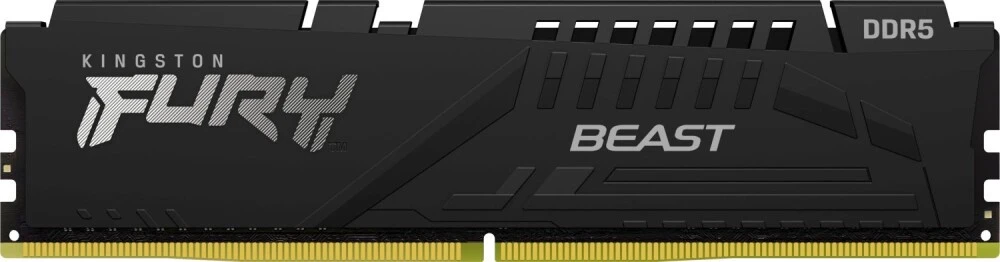 Модуль памяти DDR5 8 ГБ Kingston FURY Beast Black 8 ГБ (KF556C36BBE-8***); 5600 МГц; радиаторы; RET