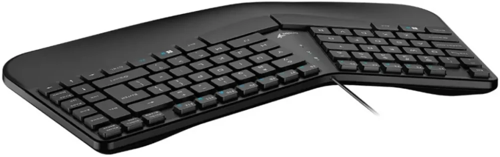 Клавиатура проводная Genius Ergo KB-700 (31310053402***); USB; мембранная; 88 клавиш; 12 (+FN); ENG\RUS; чёрный
