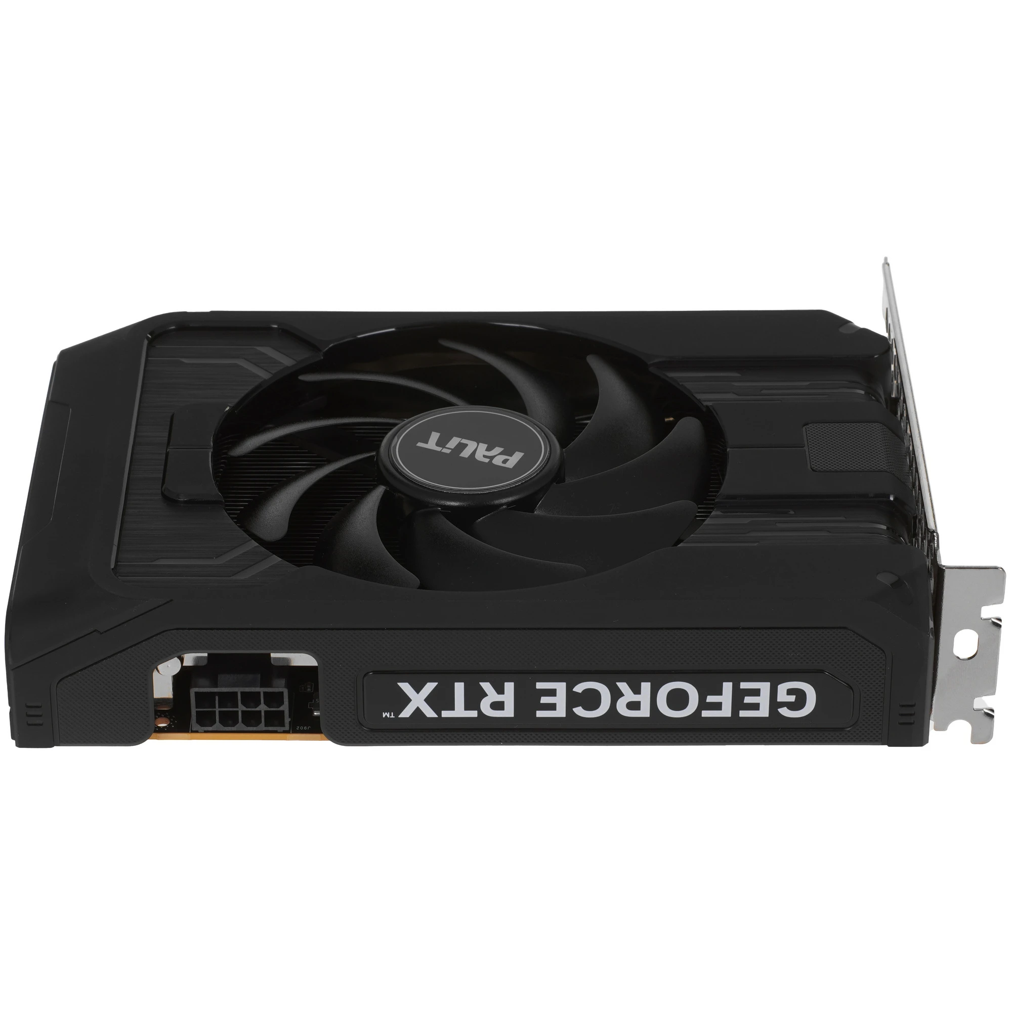 Видеокарта Nvidia GeForce RTX 5050 8 ГБ GDDR6 Palit StormX OC (NE65050T19P1-GB2070F); 2317-2617 МГц; 20 ГГц; 128 бит; 1xHDMI; 3xDP; кулер; 2-slot; RET