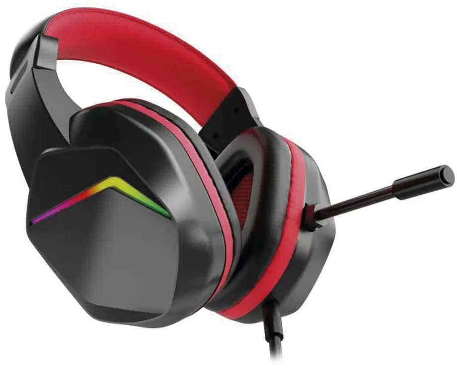 Гарнитура игровая Oklick HS-L335G (1972582); оголовье (headband); 20 Гц - 20 кГц; 32 Ом; 2 м; регулятор громкости;  USB/3,5 мм; подсветка LED