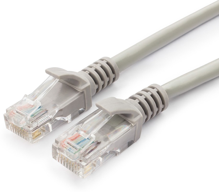 Кабель патч-корд Cablexpert PP6U-1M (088121), UTP, Cat.6, 26 AWG, омеднённый алюминий, литой, 1 м, серый