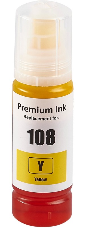 Чернила для Epson Sakura 108 Yellow (SIC13T09C44A); L8XXX/L18XXX; 70 мл; желтый