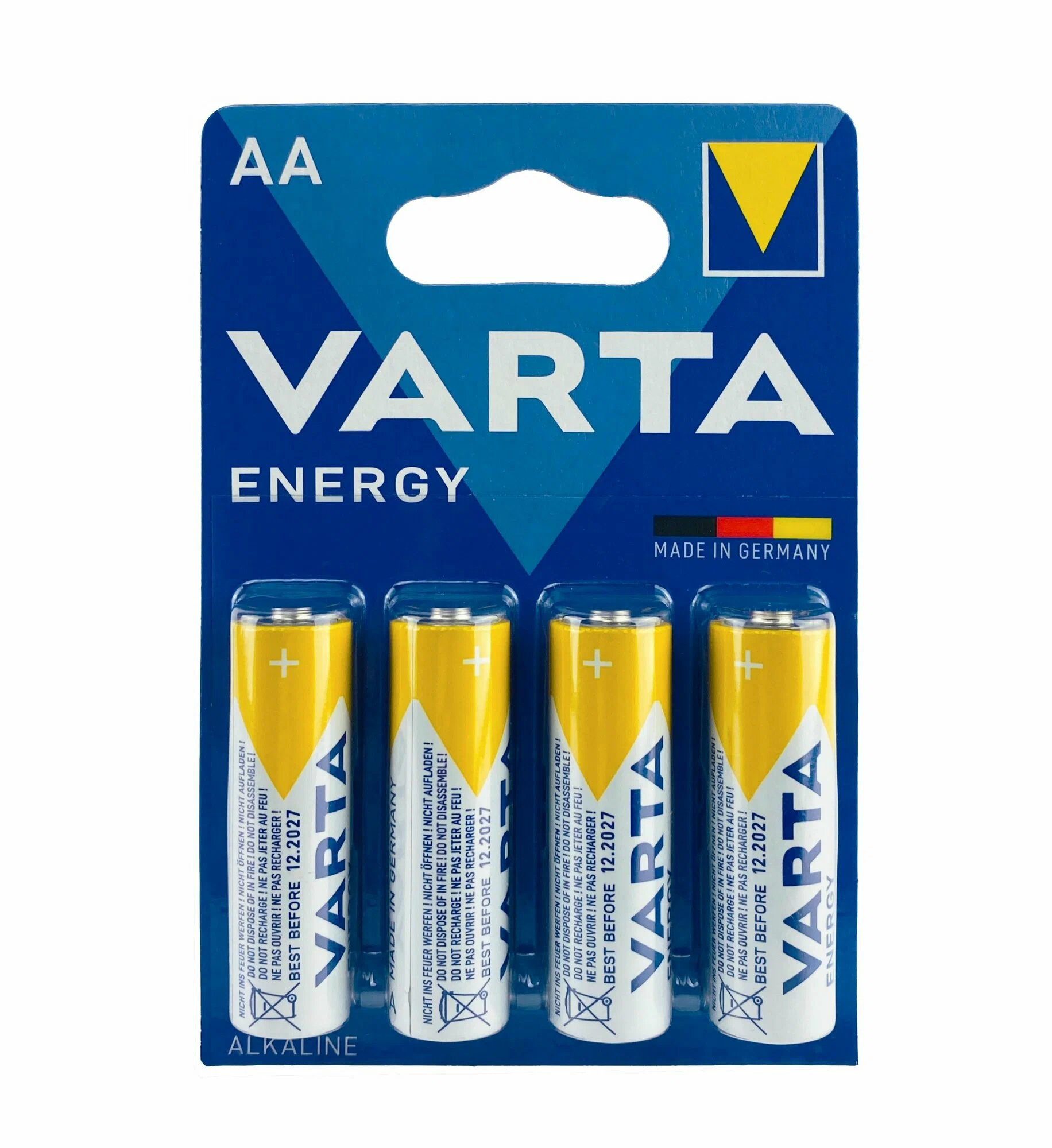 Батарейка AA VARTA Energy LR06, алкалиновая; (упаковка 4 шт.) цена за штуку; блистер