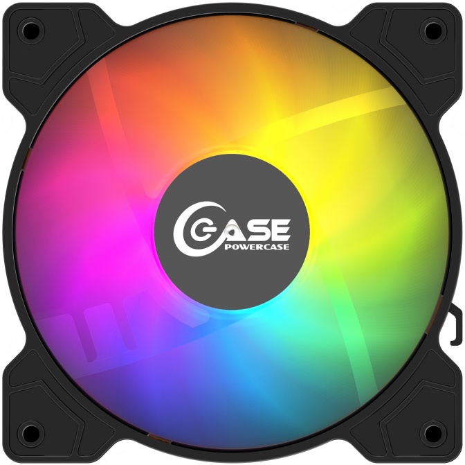 Вентилятор 120 мм Powercase M2 ARGB***; 4-pin(PWM)+3-pin(ARGB); 800 - 1500 об/мин; 29,58 дБ; пластик; подсветка
