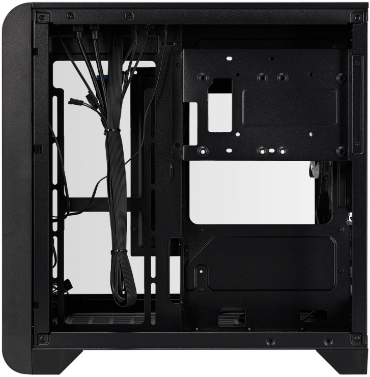 Корпус 1STPLAYER VT5 ARGB Black (VT5-BK-3FS7); mATX; Mini-Tower; 3x120мм; 1xUSB 2.0/2xUSB 3.X; Mic/Aud; чёрный