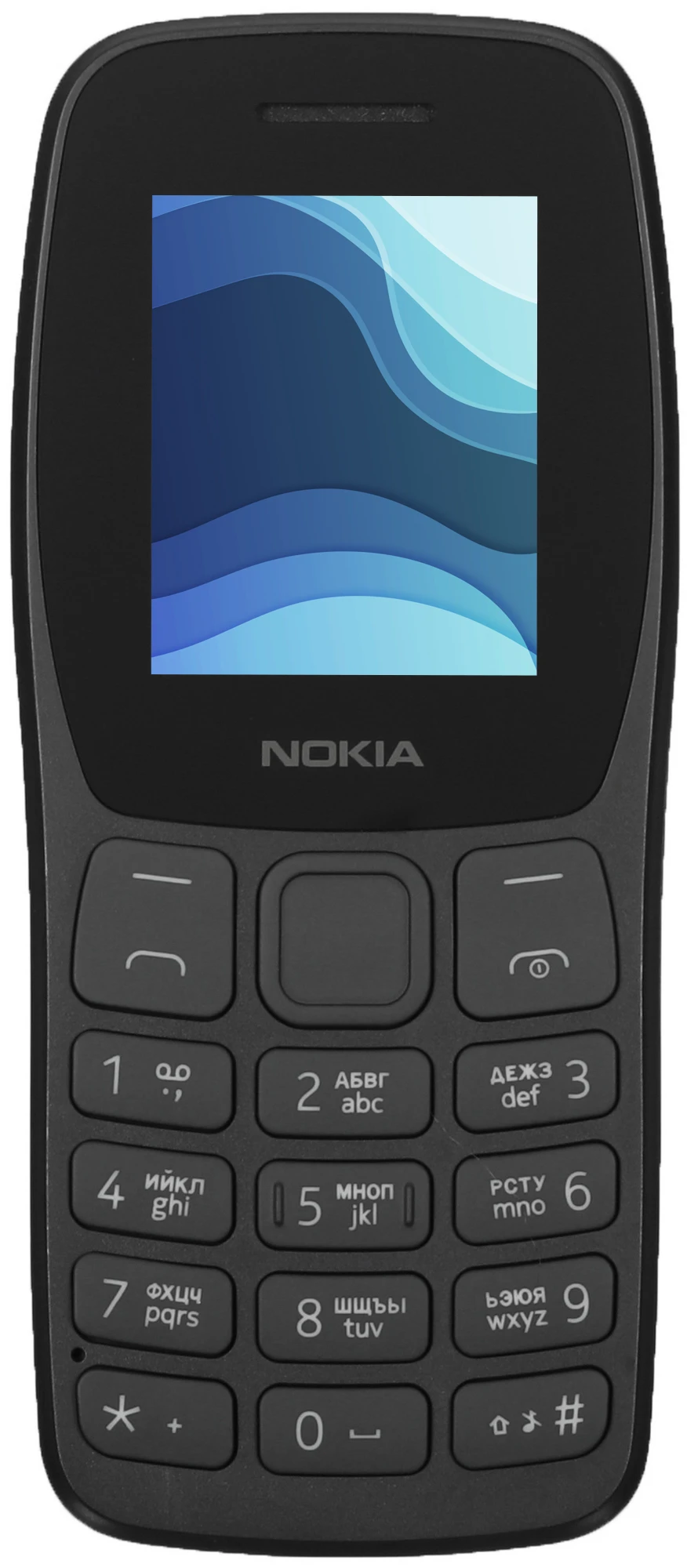 Мобильный телефон Nokia 105 DS Black без ЗУ (TA-1416); 1,77"; TN; 2 nano SIM карты; моноблок; пласти