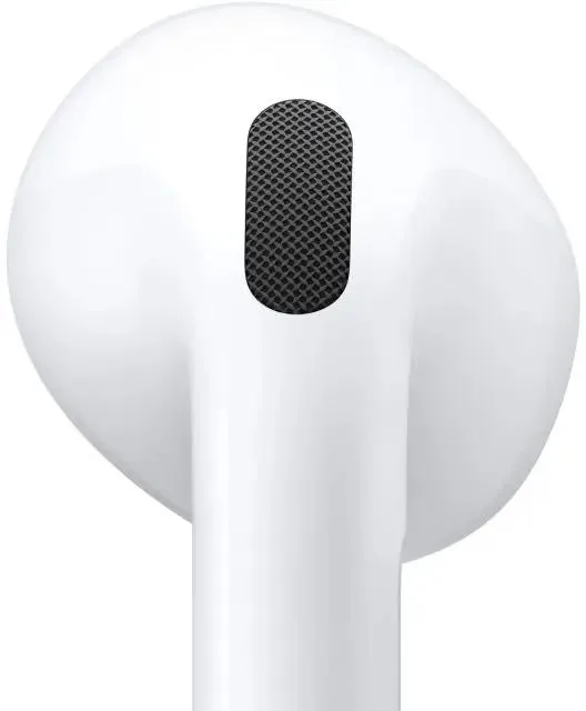Гарнитура беспроводная Apple AirPods 4 White (MXP63),  вкладыши, без крепления, 5.3, IP54, 500 мА/ч, 40.9 г, белый
