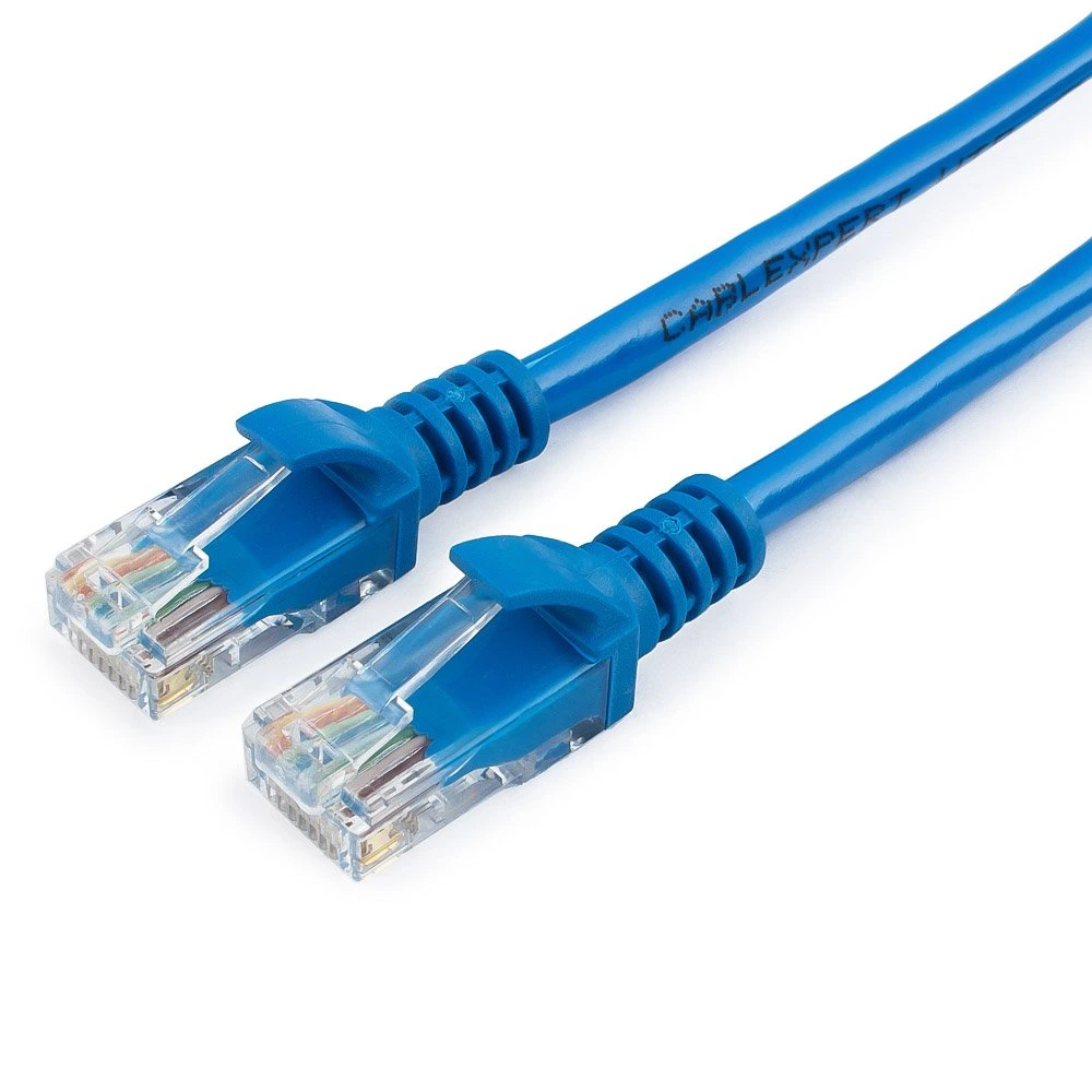 Кабель патч-корд Cablexpert PP12-3M/B (020404), UTP, Cat.5e, 28 AWG, омеднённый алюминий, литой, 3 м, синий
